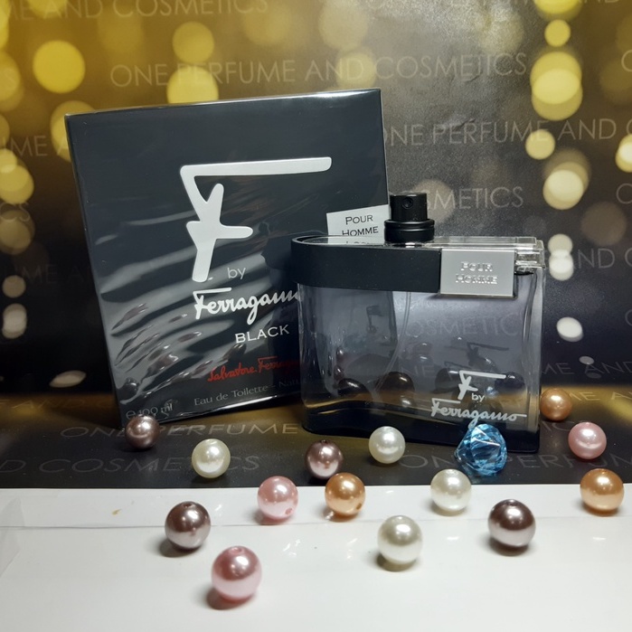 Salvatore Ferragamo F by Ferragamo Black Pour Homme 100ml TESTER Shopee Singapore