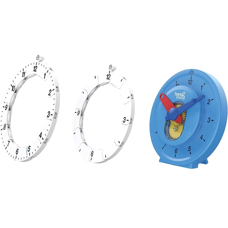 hand2mind Advanced NumberLine Clock for Kids Learning to Tell Time ...