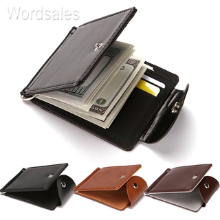 New Brand Luxury Business Man money clip wallet with metal clamp magnet  hasp card slots slim designer leather purse for men - AliExpress