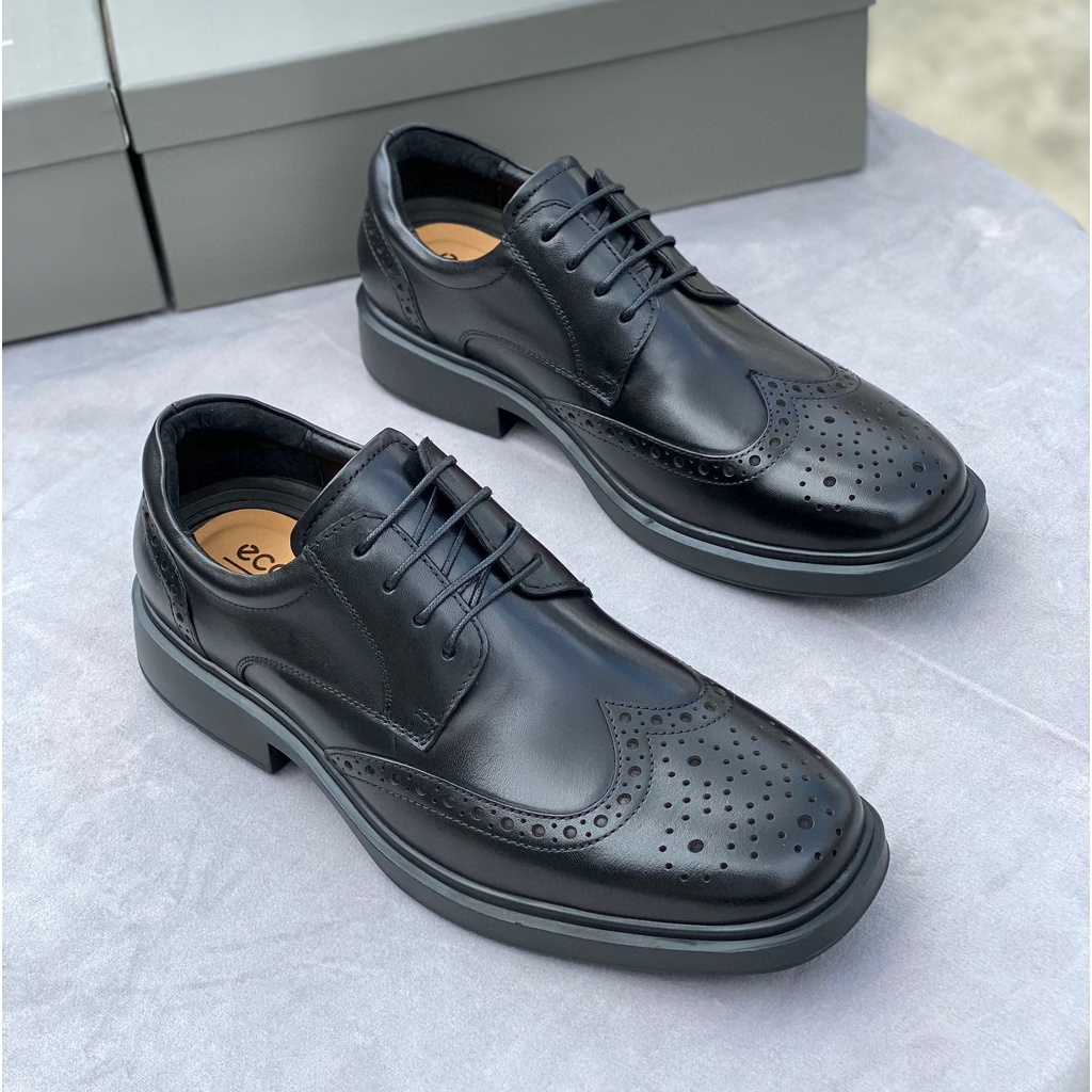 Ecco OTT British Style 2022 New Business Casual Leather Shoes Men's ...