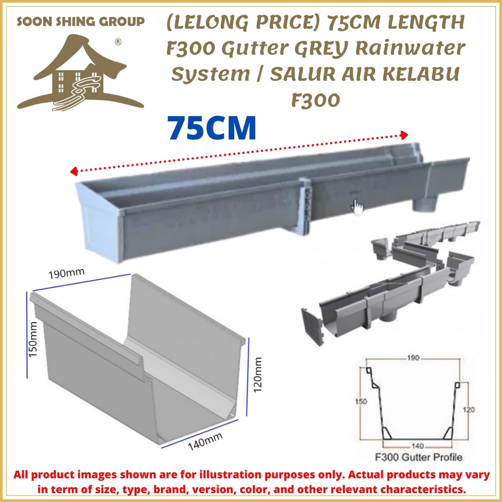 F300 PVC Gutter Mitre Fitting Grey (PVC Rainwater Gutter