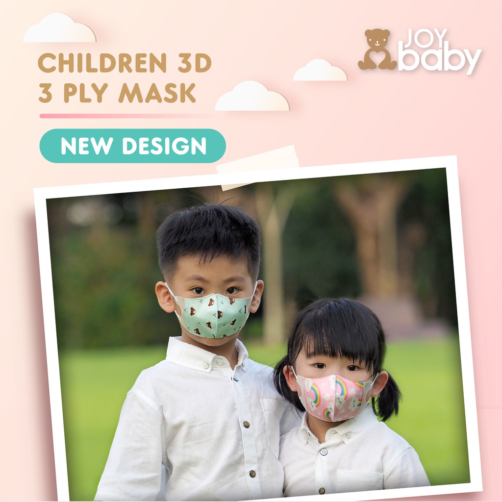 'Babyhug 2 to 4 Years Printed Two Layer Mask with Filter - Pack of 3 main image 0