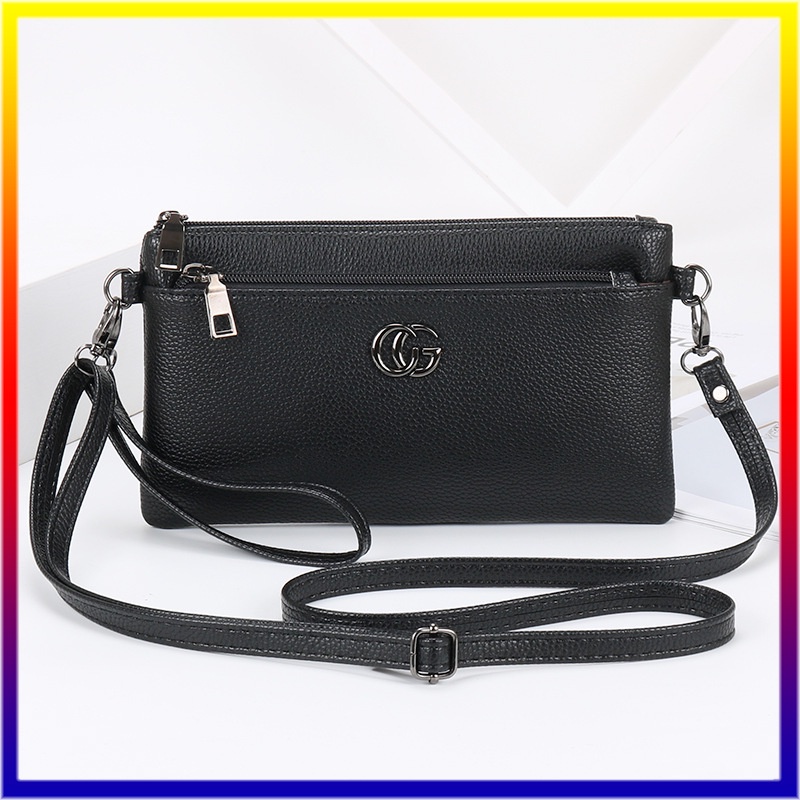 Fashion New Leather Texture Shoulder Bag Messenger Bag Korean Ladies Mobile Phone Bag All-match Clutch Casual Women Bag