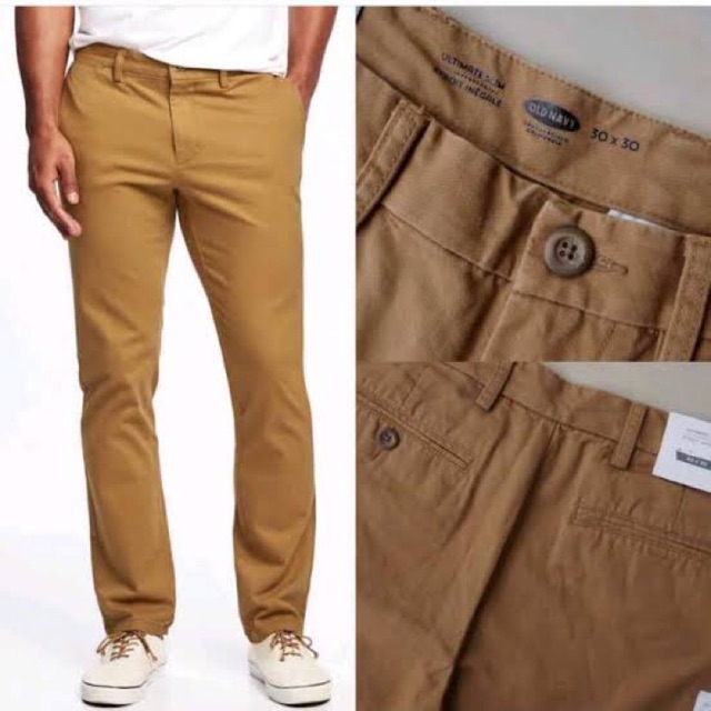 Old Navy Ultimate Slimfit Original Complete chino pants | Shopee Singapore