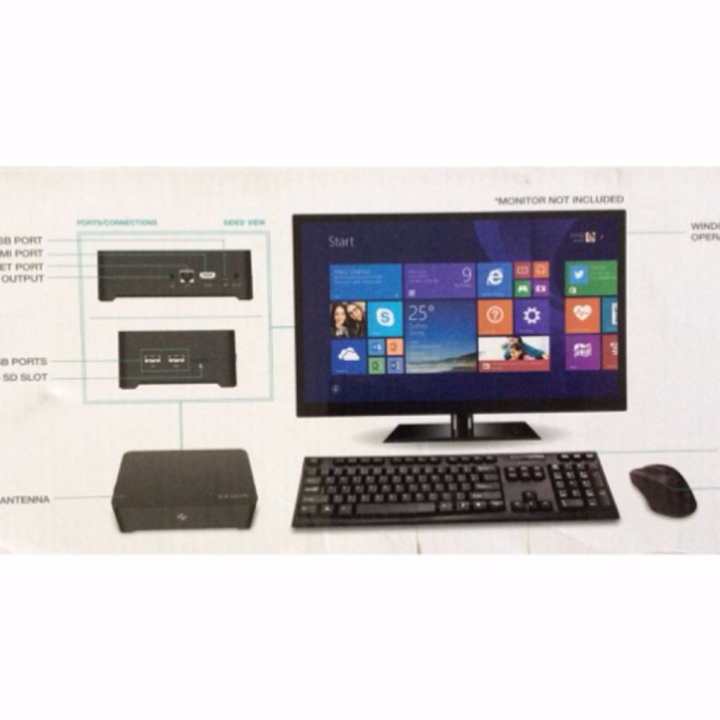 Mini PC Microsoft Win8.1 with 21