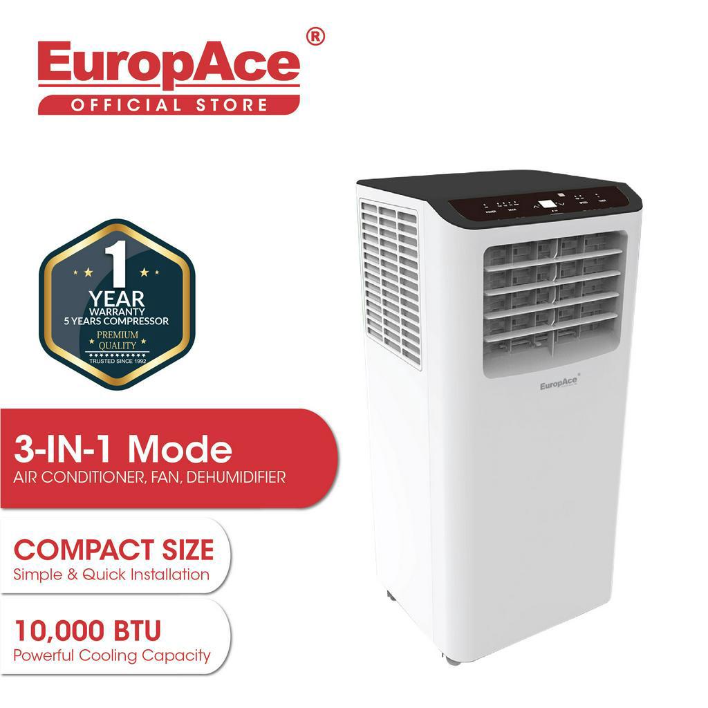 (Preorder) EuropAce 3in1 Portable Aircon 10K BTU EPAC 10A6