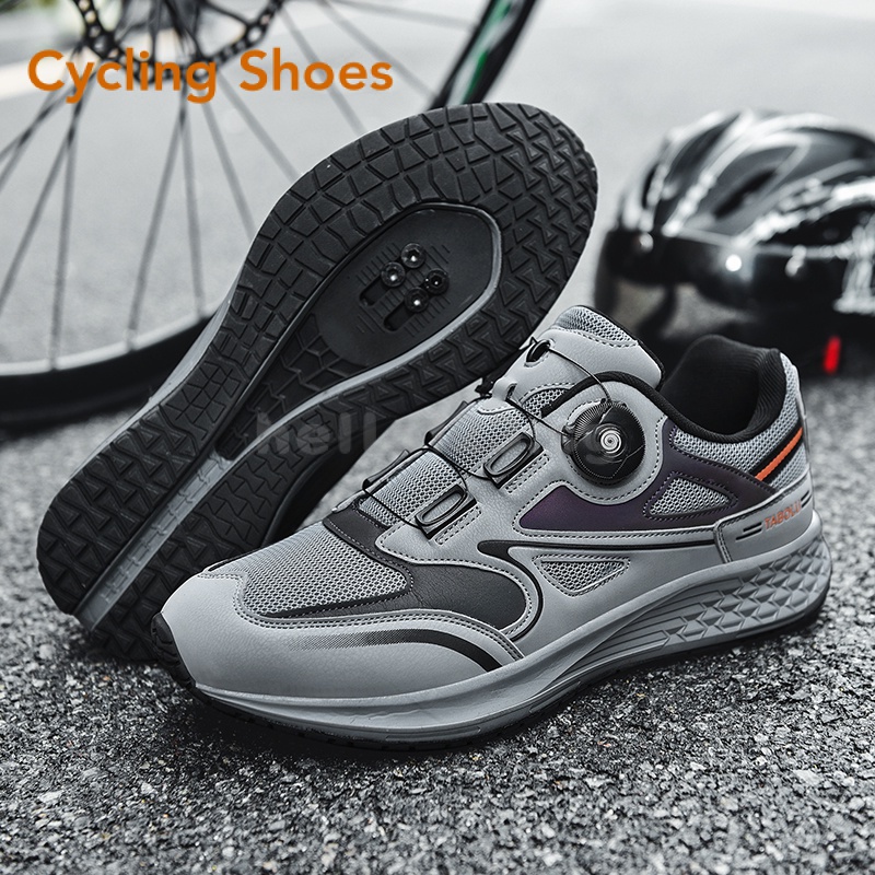 Hot sale ultralight cycling shoes men professional racing road bike SPD cleat shoes breathable self locking MTB bicycle sneakers SXAR Shopee Singapore