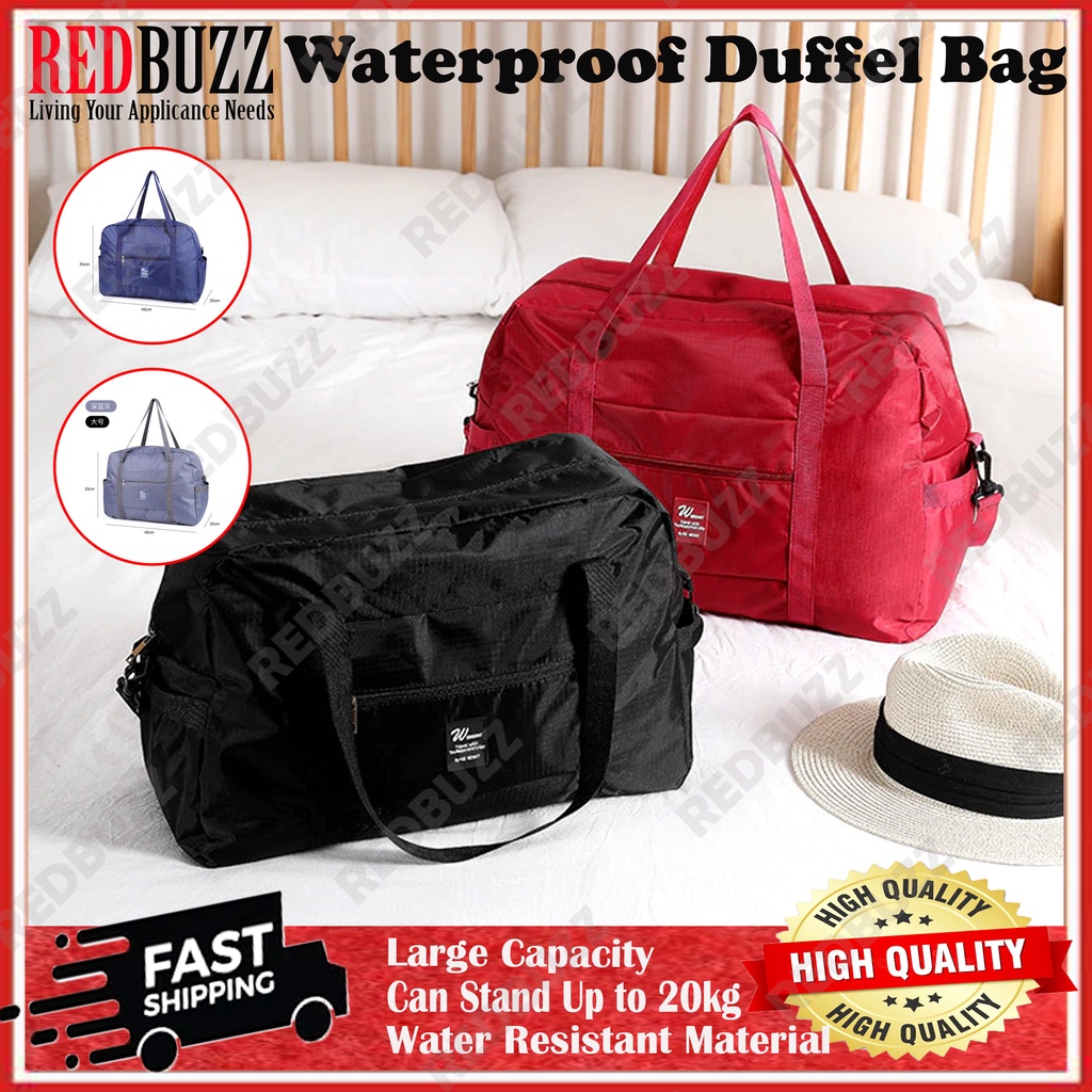 REDBUZZ Duffel Bag Travel Bag Hand Carry Bag Waterproof Large Capacity
