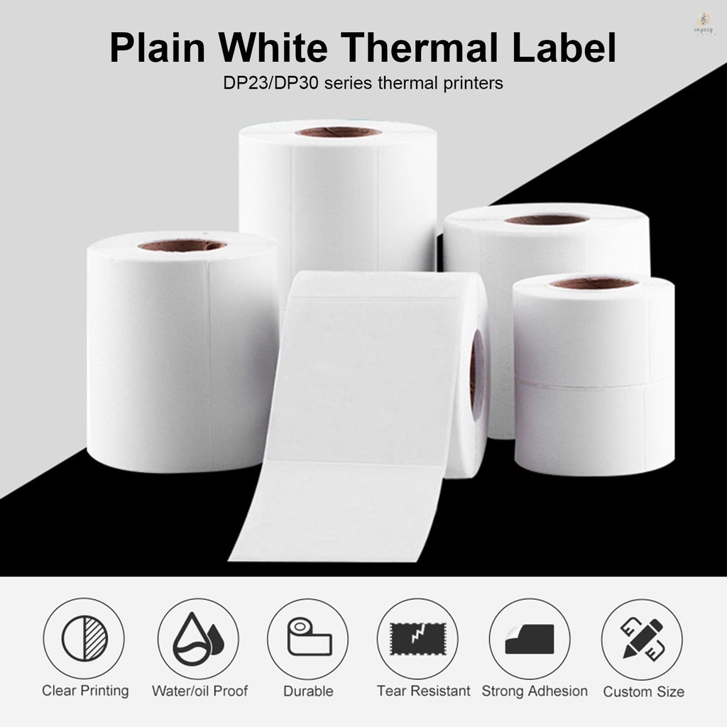 Label Printer Sticker Thermal Label Paper Self-Adhesive Printable Paper ...