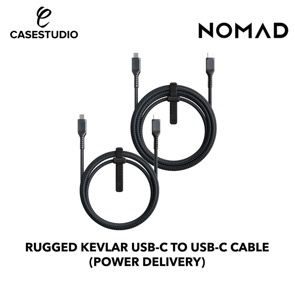 Nomad Rugged Kevlar USBC to USBC Cable (Power Delivery) Shopee Singapore