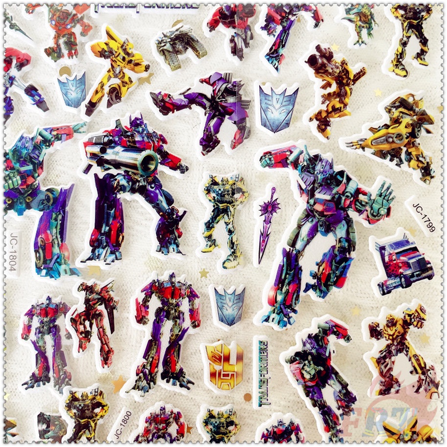 5Sheets Transformers Q-2 DIY Rewards Sticker 3D Puffy Bubble Stickers ...