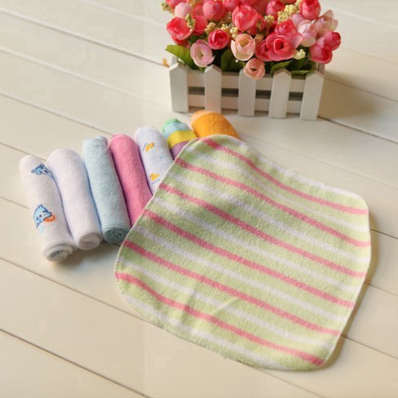 New Easy washable and Dryable 8pcs Baby small square towels Baby feeding napkins Shopee Singapore