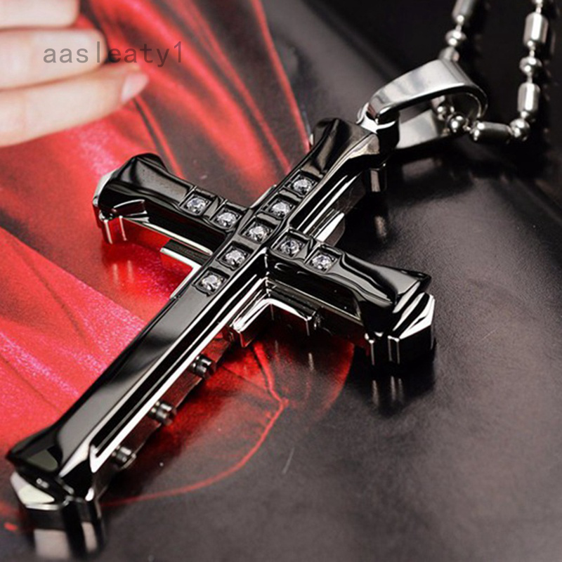 Mens hot sale crosses silver