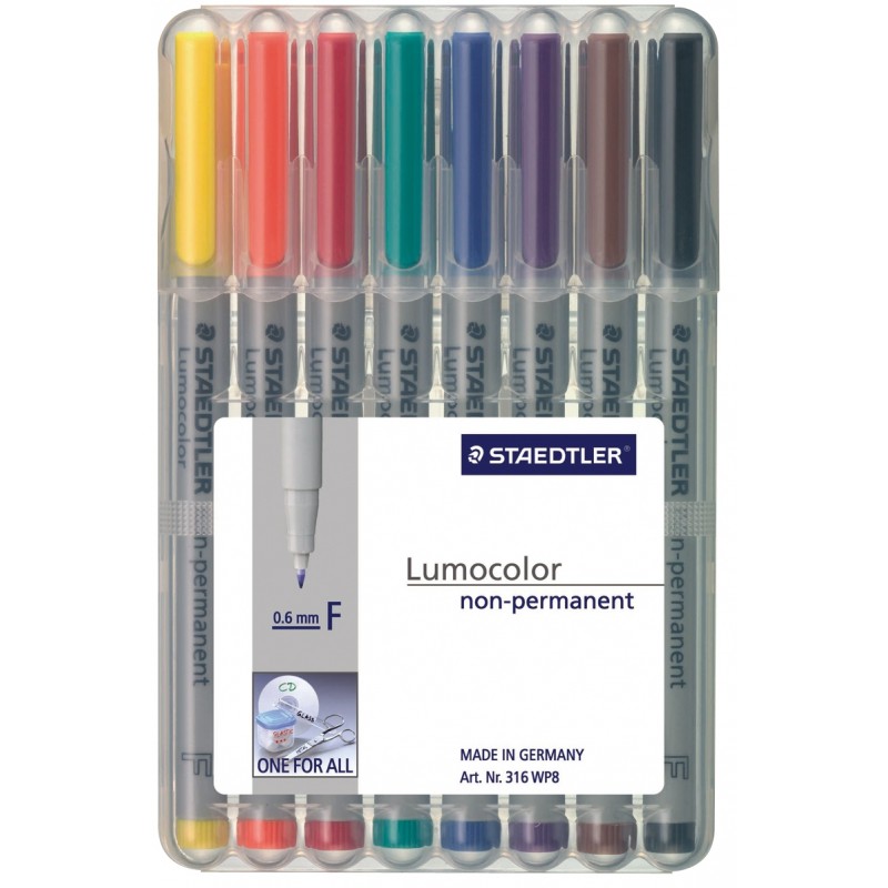 Staedtler NonPermanent Marker Fine Tip (Pkt/8) Shopee Singapore
