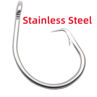 100pcs 10884 Stainless Steel White Strong Big Game Fish Tuna Bait