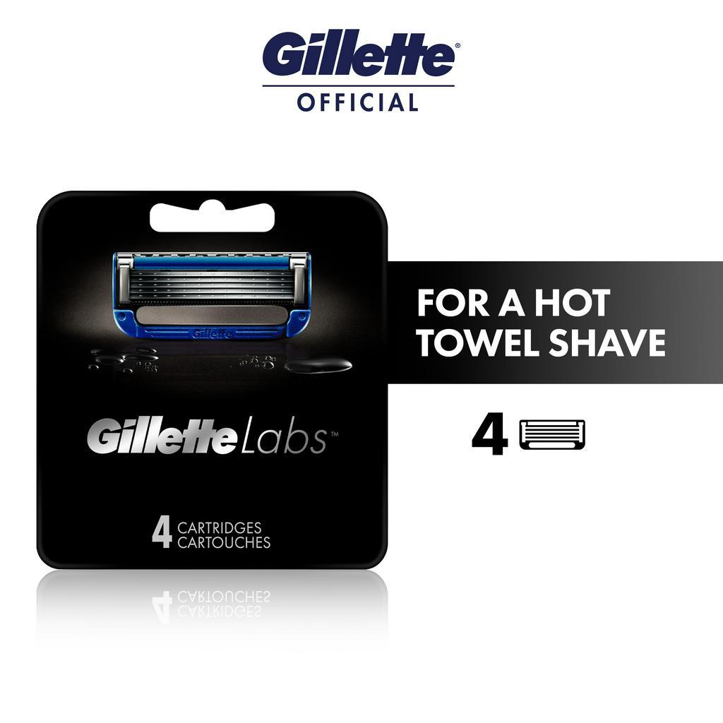 Gillette Labs Heated Razor 4 Razor Blade Refills / Cartridges with Warming Bars Shopee Singapore