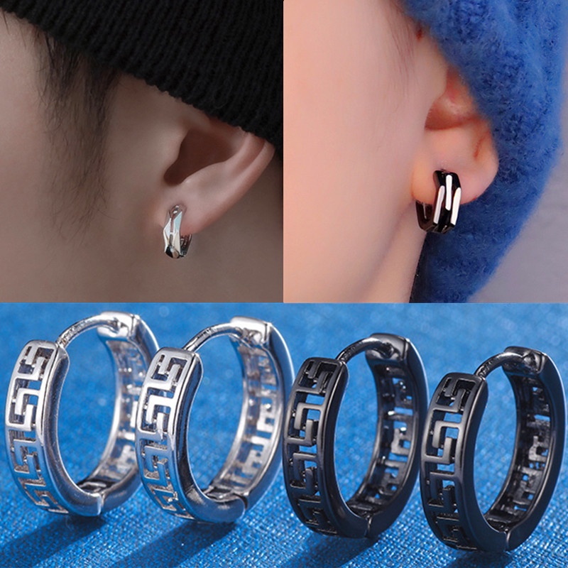 Punk deals hoop earrings