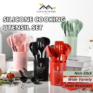 5pcs Silicone Kitchen Utensil Set, Cake Baking Cream Spreader, Silicone Oil  Brush & Spatula & Egg Whisk, Heat Resistant Kitchen Tool