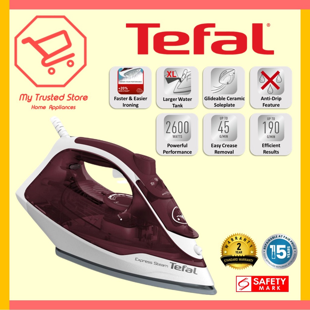 Tefal press deals & steam 1550w