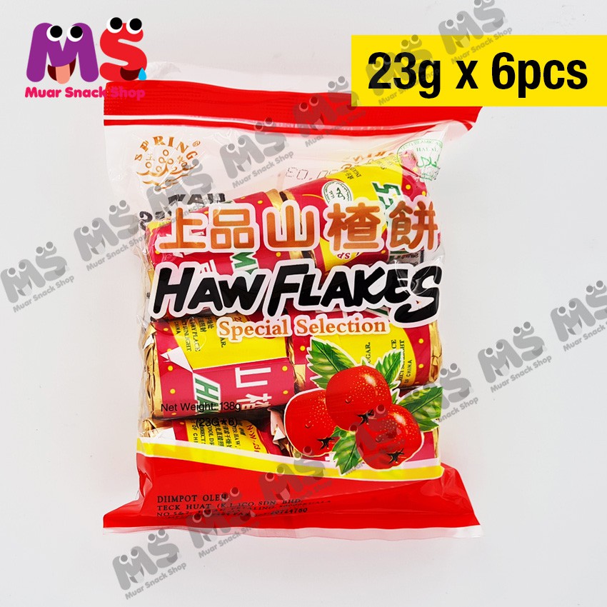 Spring Haw Flakes 138g (23g x 6pcs) / 山楂饼 | Shopee Singapore