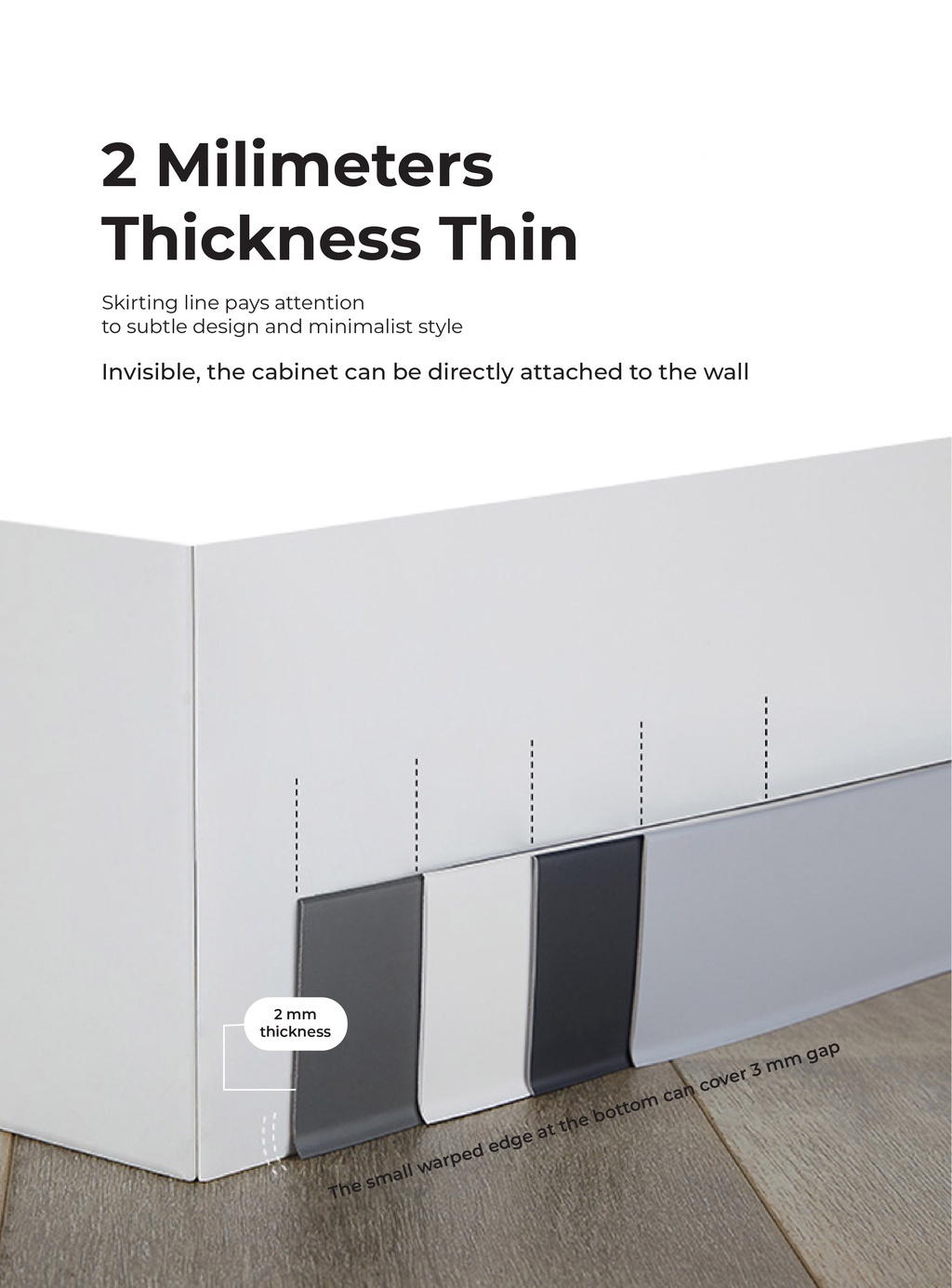 Lovehouse226 Toli and Sangetsu easy skirting baseboard flooring sticker ...
