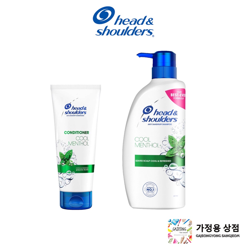 Head & Shoulders® Anti-Dandruff Cool Menthol Shampoo / Conditioner ...