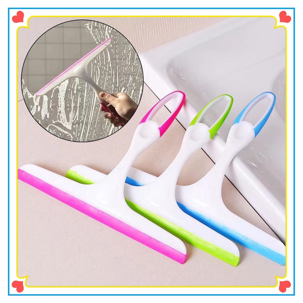 Glass Window Wiper Soap Cleaner Soft Silicone Blade Home Bathroom ...
