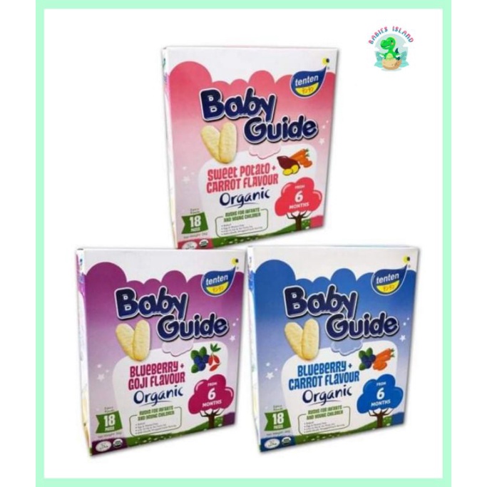 TenTen Organic Baby Guide Rice Rusk (Blueberry&Goji/ Blueberry&Carrot