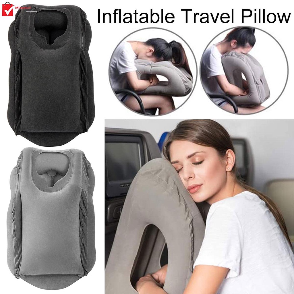 Inflatable Travel Pillow for Airplane Sleeping Lightweight Inflatable