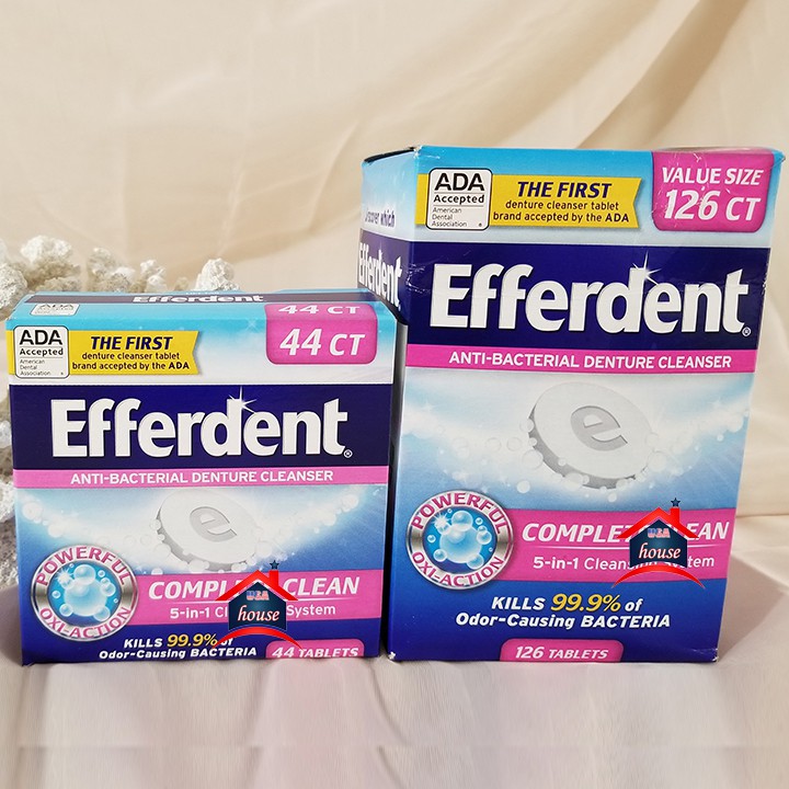 Efferdent complete clean antibacterial denture Effervescent Tablet