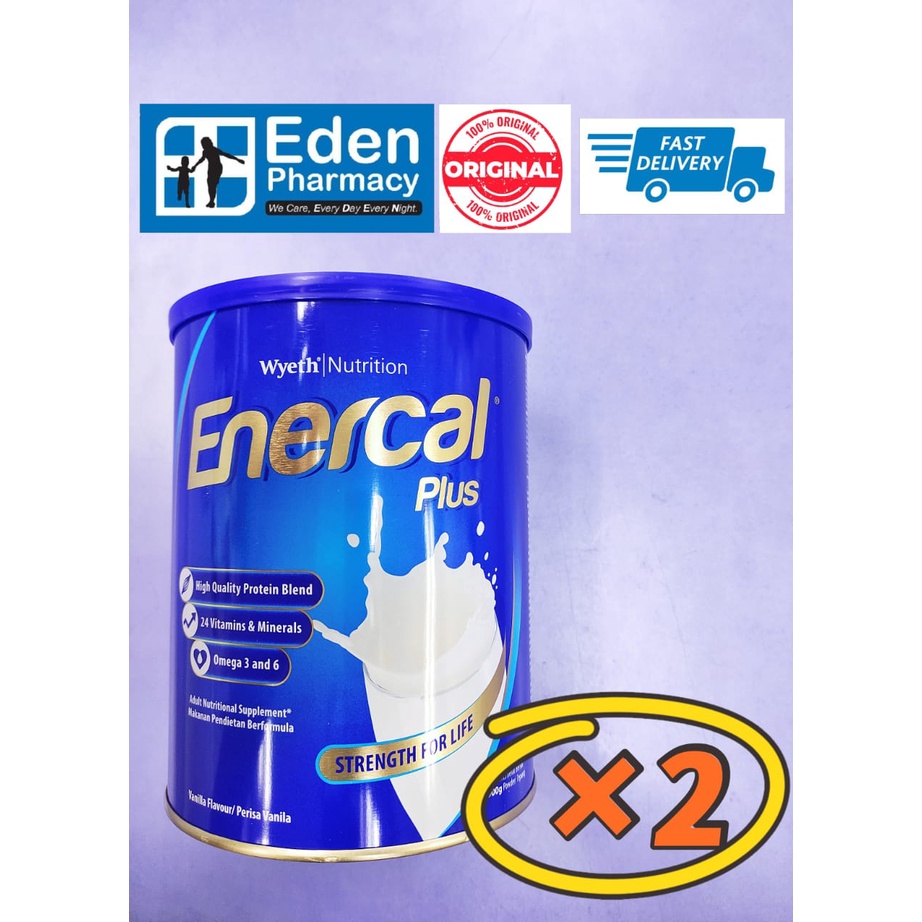 Enercal Plus Vanilla Milk Powder ( 850g ) (2 Tins ) | Shopee Singapore