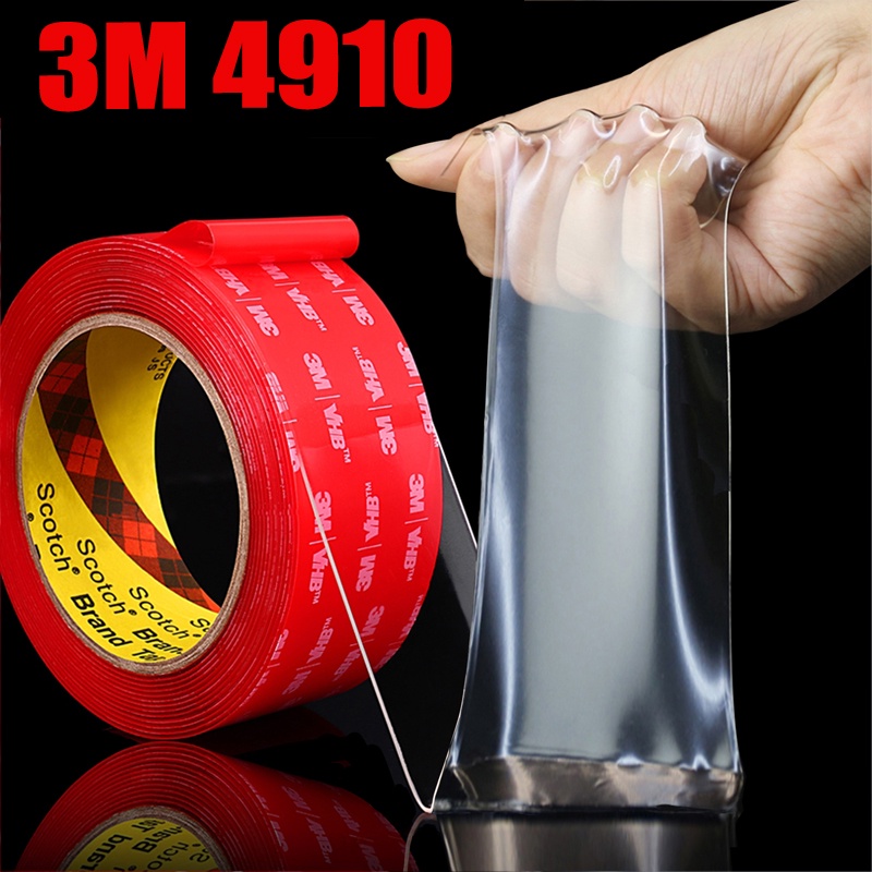 3M VHB 4910 Double Sided Tape High Temperature Transparent Clear