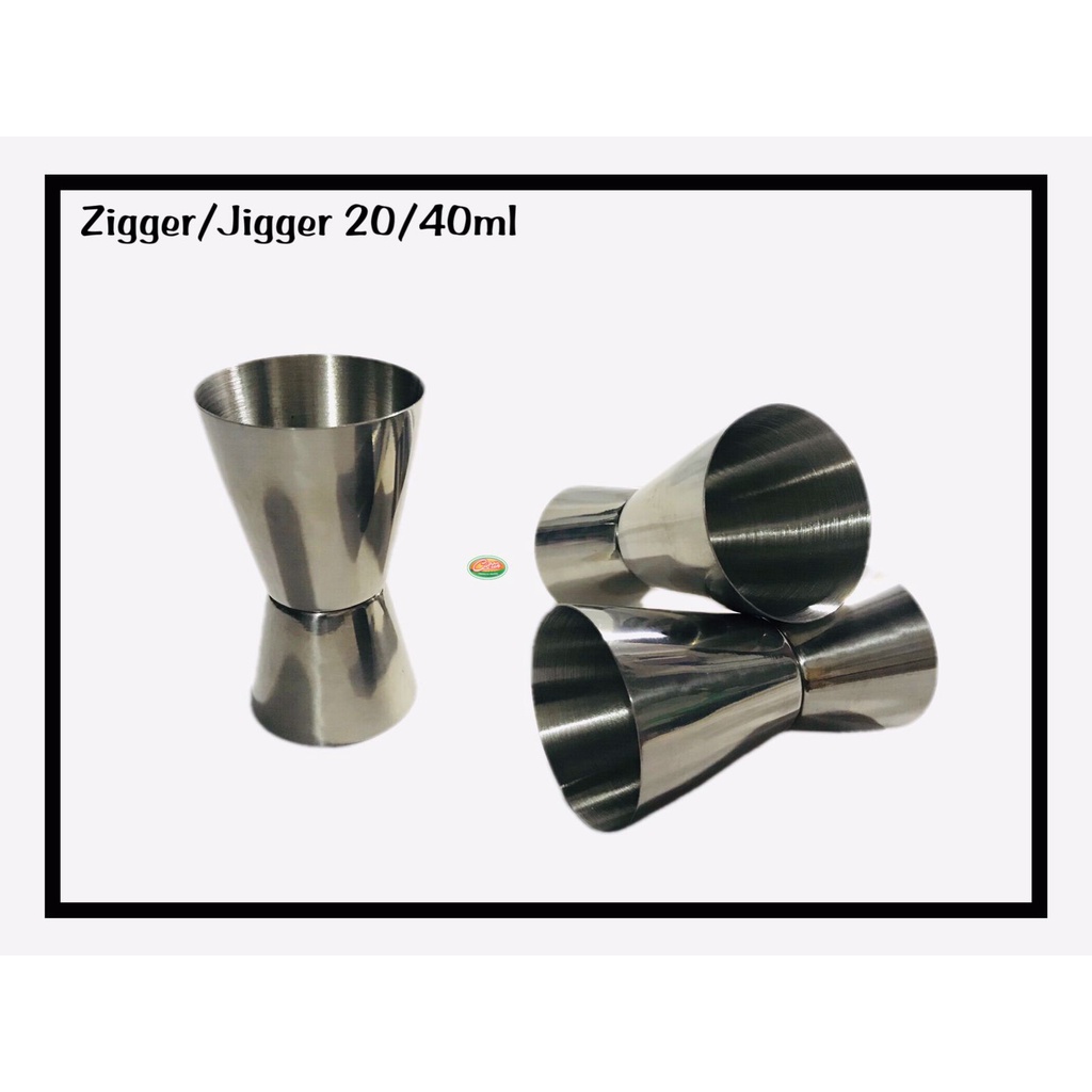 ZIGGER/JIGER STAINLESS 20/40ML ( MEASURING CUPS) | Shopee Singapore