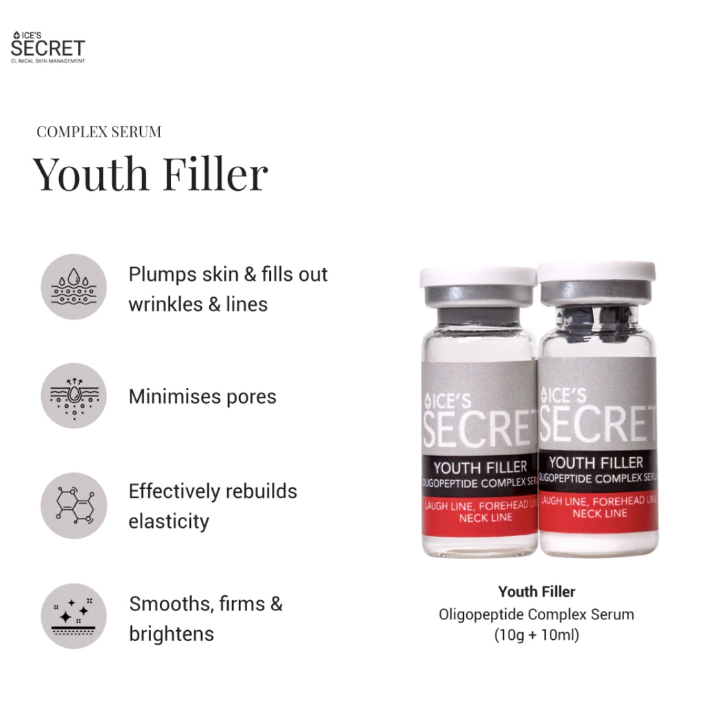 (INSTOCK) Ice's Secret Youth Filler Oligopeptide Complex Serum: Laugh ...