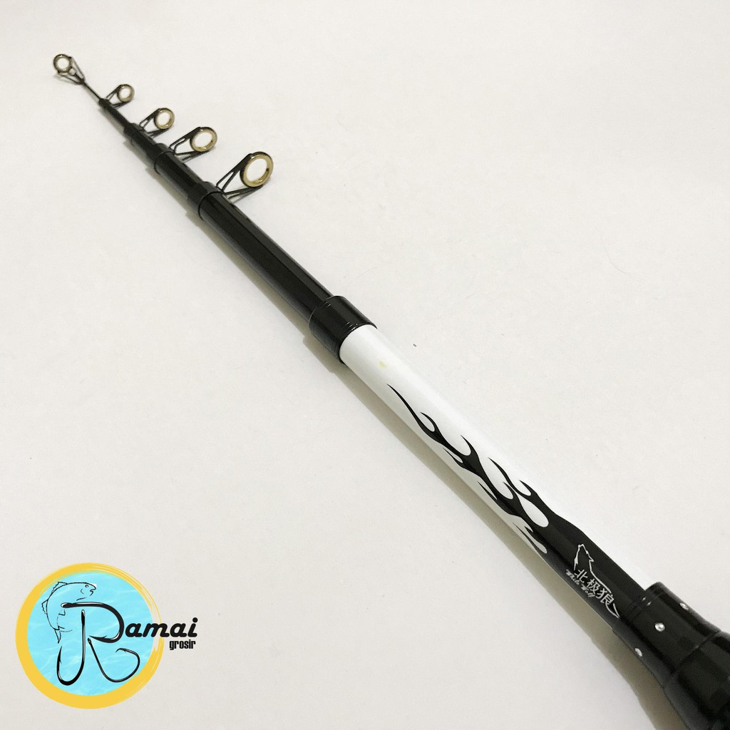 Joran Antena Haidao Dengan Tombak 210 240 270 300 Hitam Putih - Gambar 4