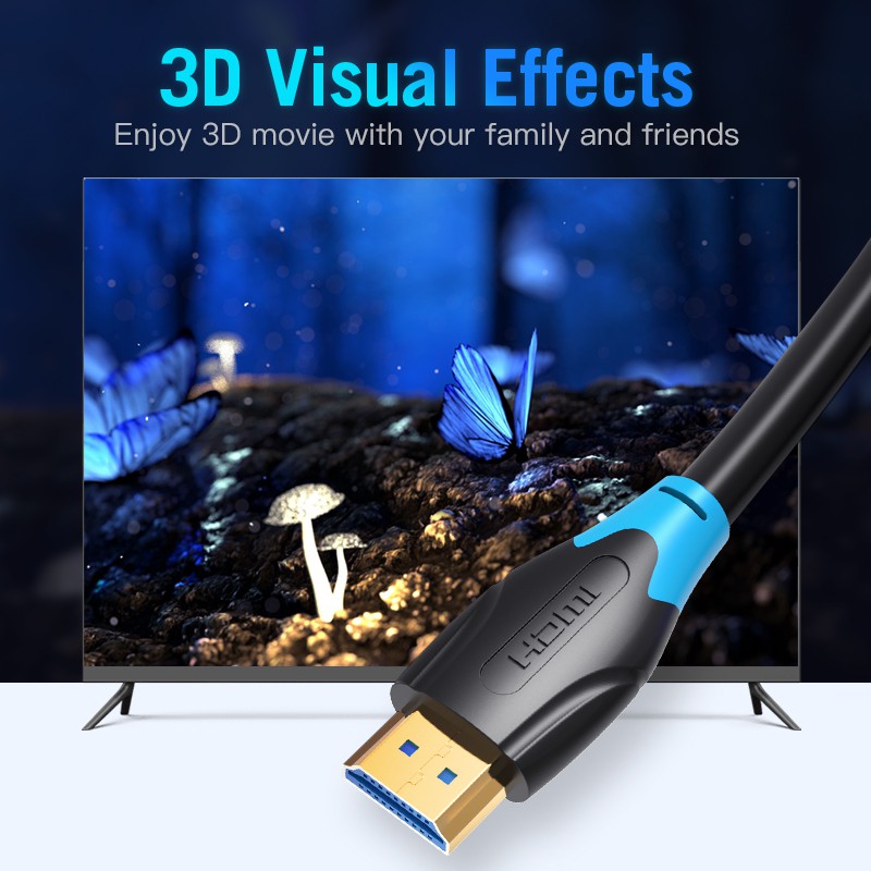 Vention AAG Kabel HDMi Male to Male (0.5m - 3m) - Gambar 2