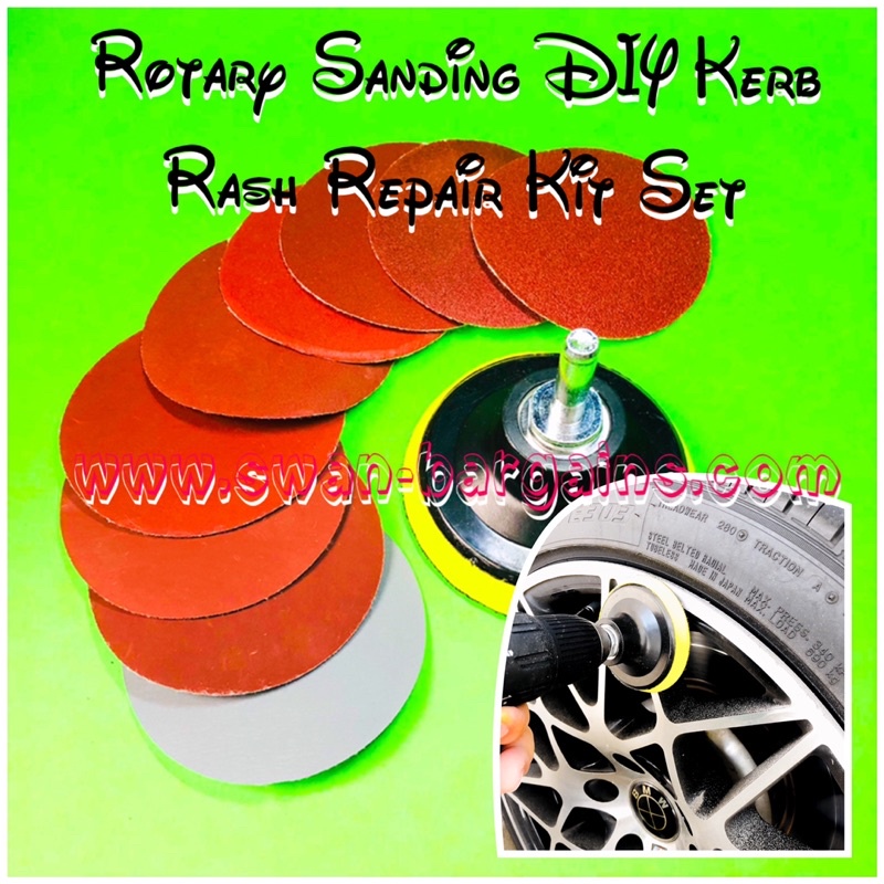 DIY Car Sports Rim Kerb Rash Repair Removal Kit Home Electric Power ...