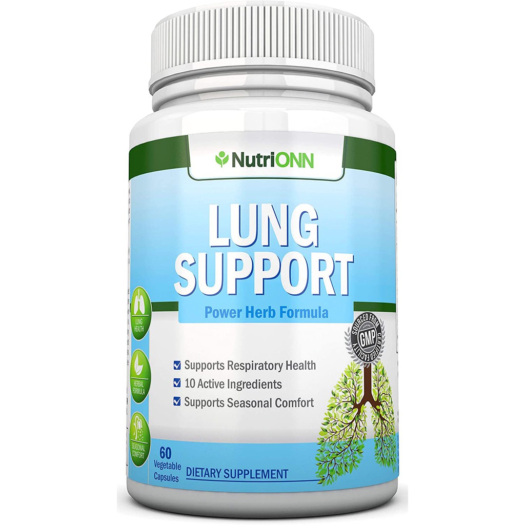 Lung Cleanse - Powerful Lung Detox Program - 100% 60 Vegetable Capsules 