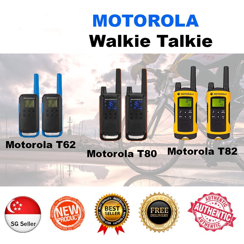 Genuine Motorola Walkie Talkie T62/T80/T82 * IMDA approved * * Approved