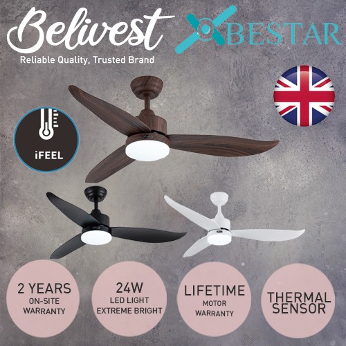 (CLIMATE VOUCHER) BESTAR RAZOR DC Ceiling Fan - 46 54 inch - White ...