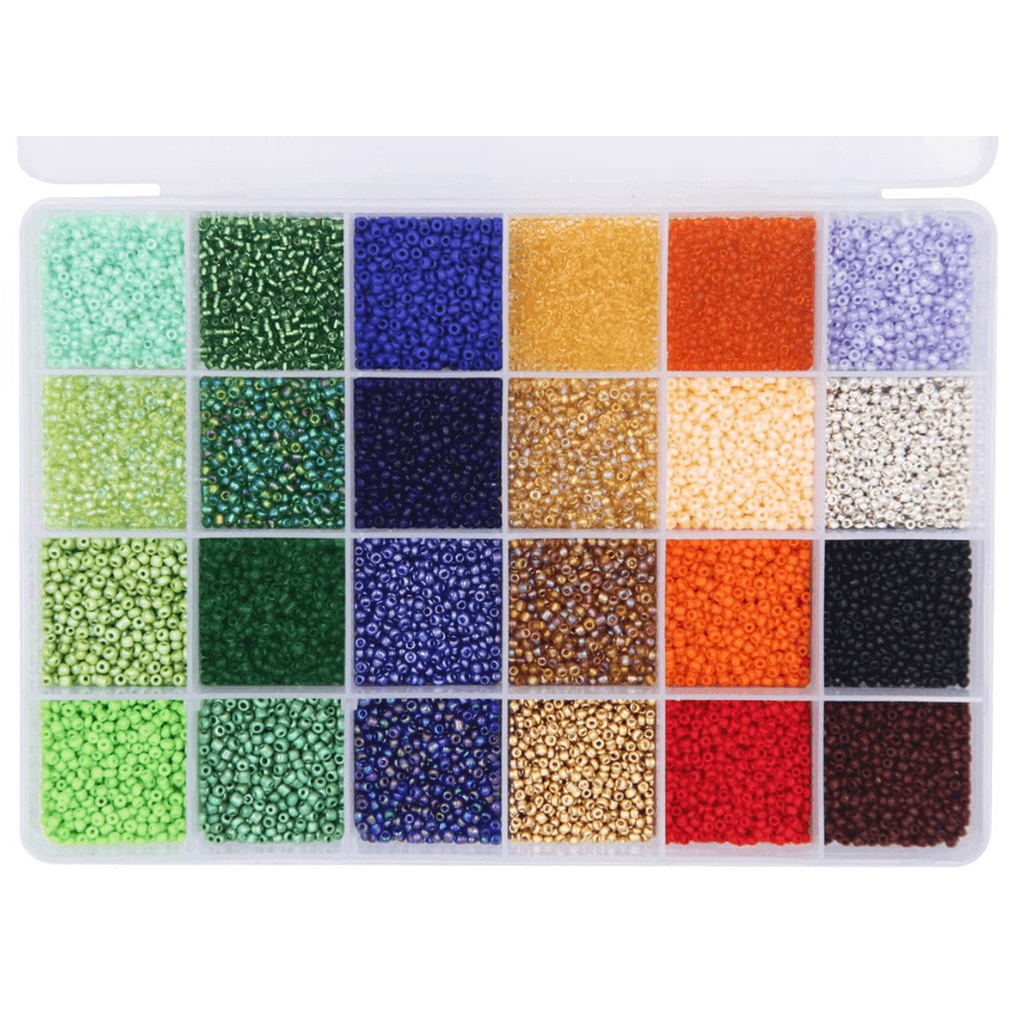 2/3/4mm Rainbow Colors Glass Seed Spacer Beads for DIY Bracelet ...