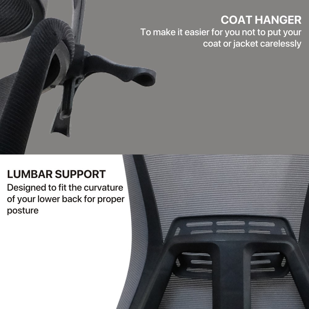Fantech OCA258 / OC-A258 / OCA258s V2 / OCA258s Kursi Kantor Office Chair - Gambar 3