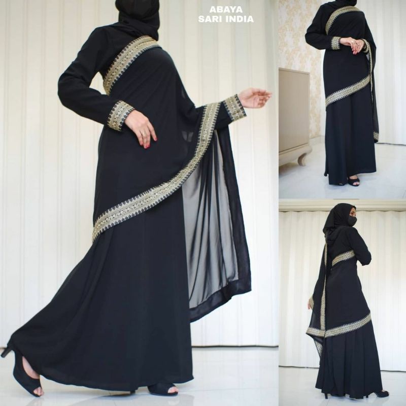 Saree abaya sales