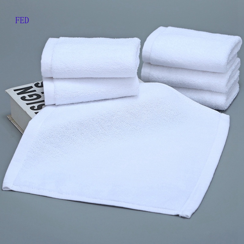 Pure Cotton White Small Square Towel Hand Towel Disinfection Face Towel  White Towel