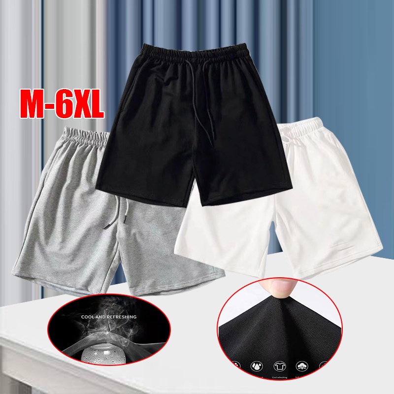 M-6XL Men Shorts Casual Short Pants Men Sports Shorts Cropped Shorts  Drawstring Shorts Men's Clothing seluar pendek lelaki M-6XL