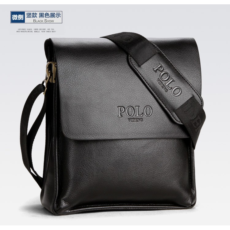 POLO Men's bag Leather Classic Crossbody beg Messenger bag