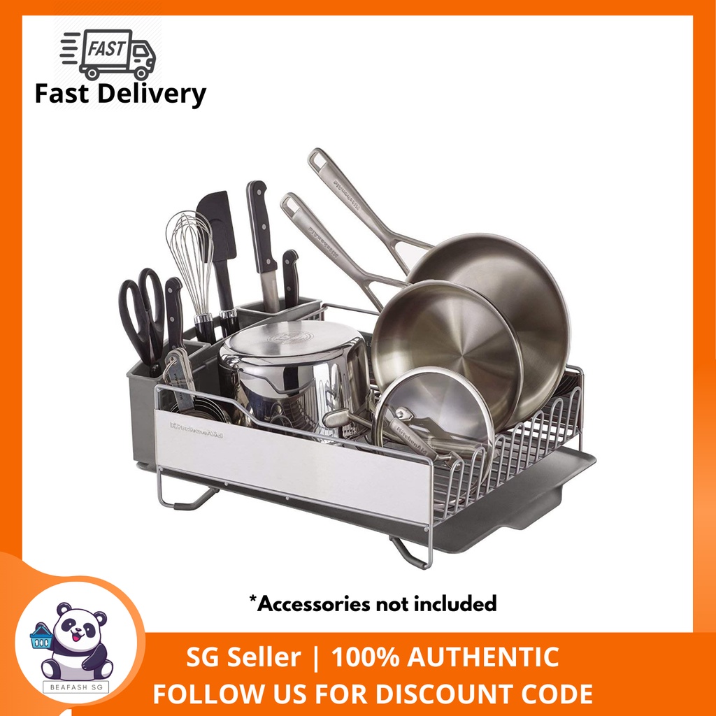 KitchenAid KNS896BXGRA Full Size Dish Rack Light Grey Shopee Singapore