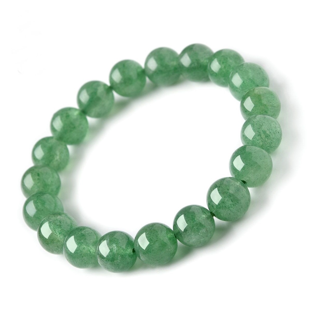 Green strawberry quartz deals bracelet