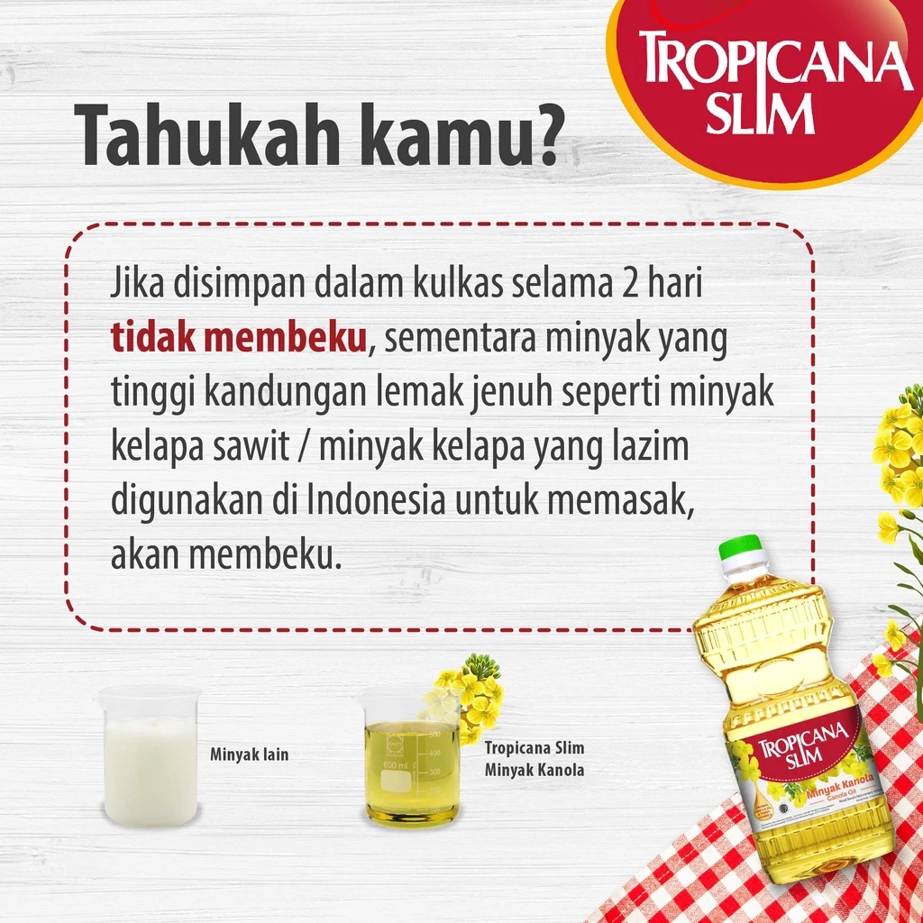 Tropicana Slim Minyak Kanola 946ml - 100% Pure Canola Oil - Gambar 3