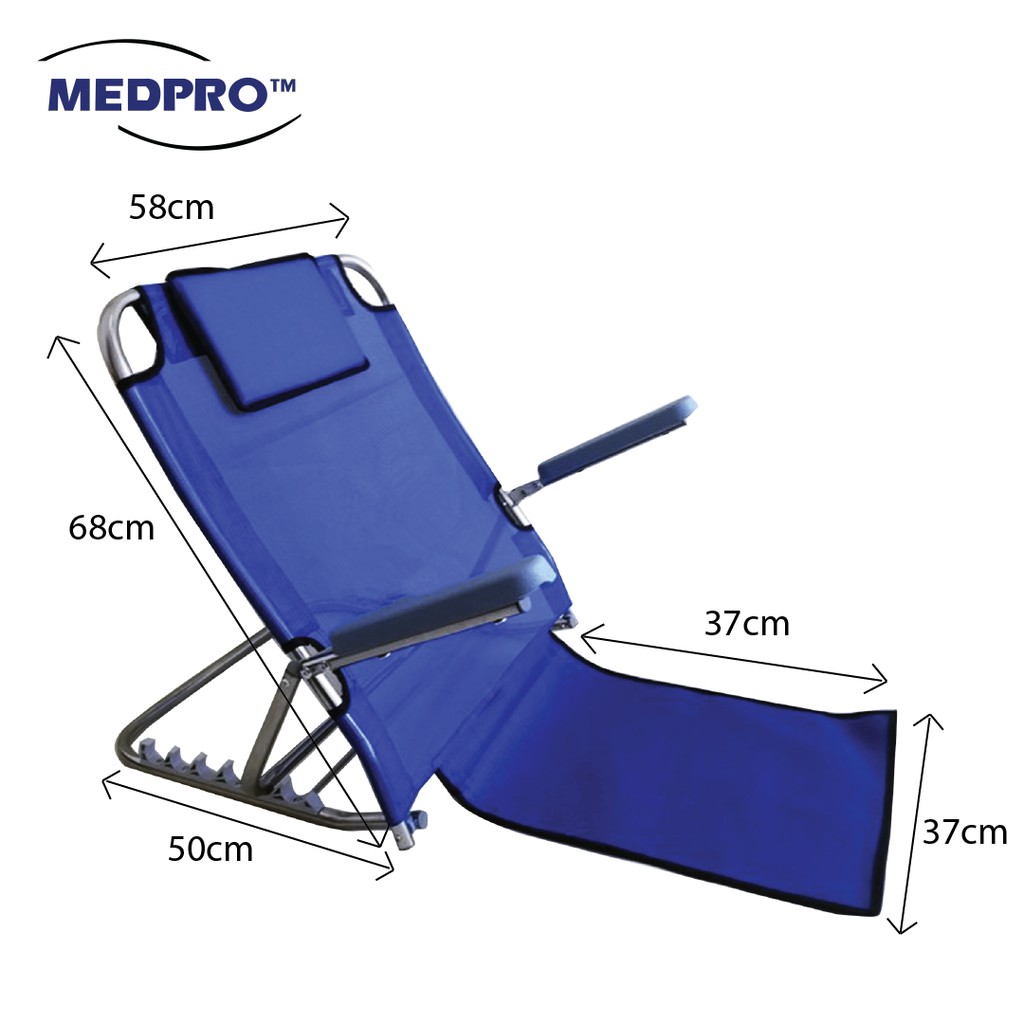 MEDPRO™ Foldable Adjustable Backrest with Removable Armrest (3 Colors ...